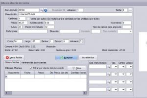 Vender por unidades o por medidas en el software de gestión.