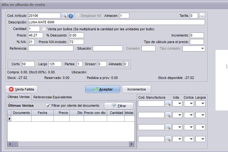 Vender por unidades o por medidas en el software de gestión.