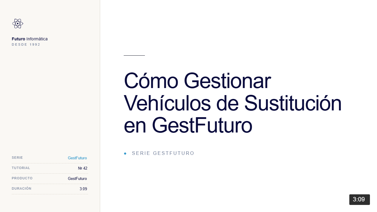 Gestión de vehículos de sustitución y coches de cortesía en un taller con GestFuturo
